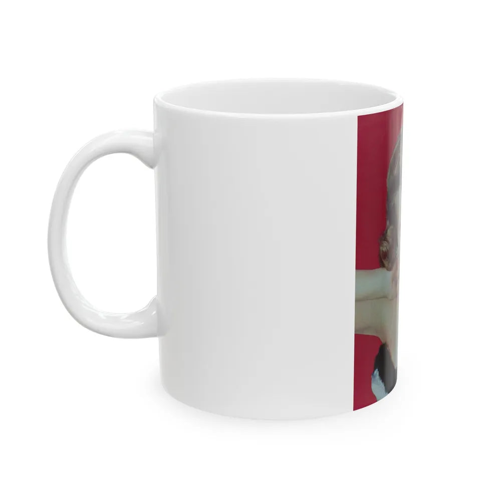 Terry Moore #349 (Vintage Female Icon) White Coffee Mug-Go Mug Yourself