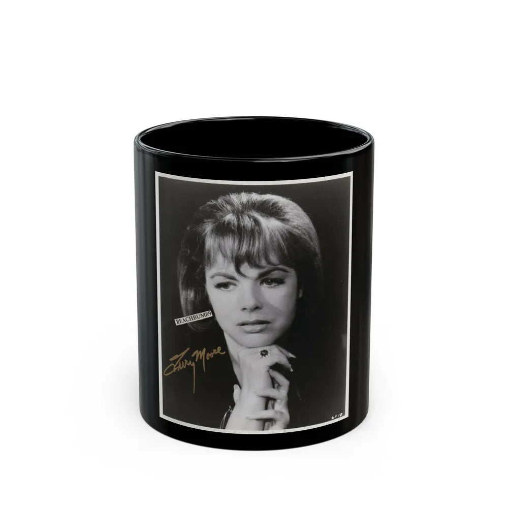Terry Moore #355 (Vintage Female Icon) Black Coffee Mug-11oz-Go Mug Yourself