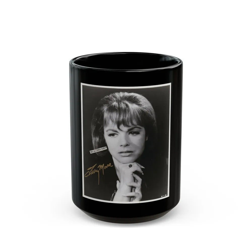 Terry Moore #355 (Vintage Female Icon) Black Coffee Mug-15oz-Go Mug Yourself
