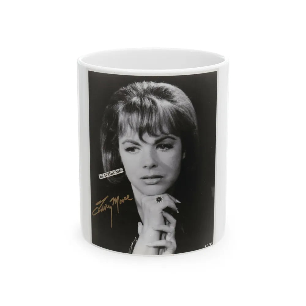 Terry Moore #355 (Vintage Female Icon) White Coffee Mug-11oz-Go Mug Yourself