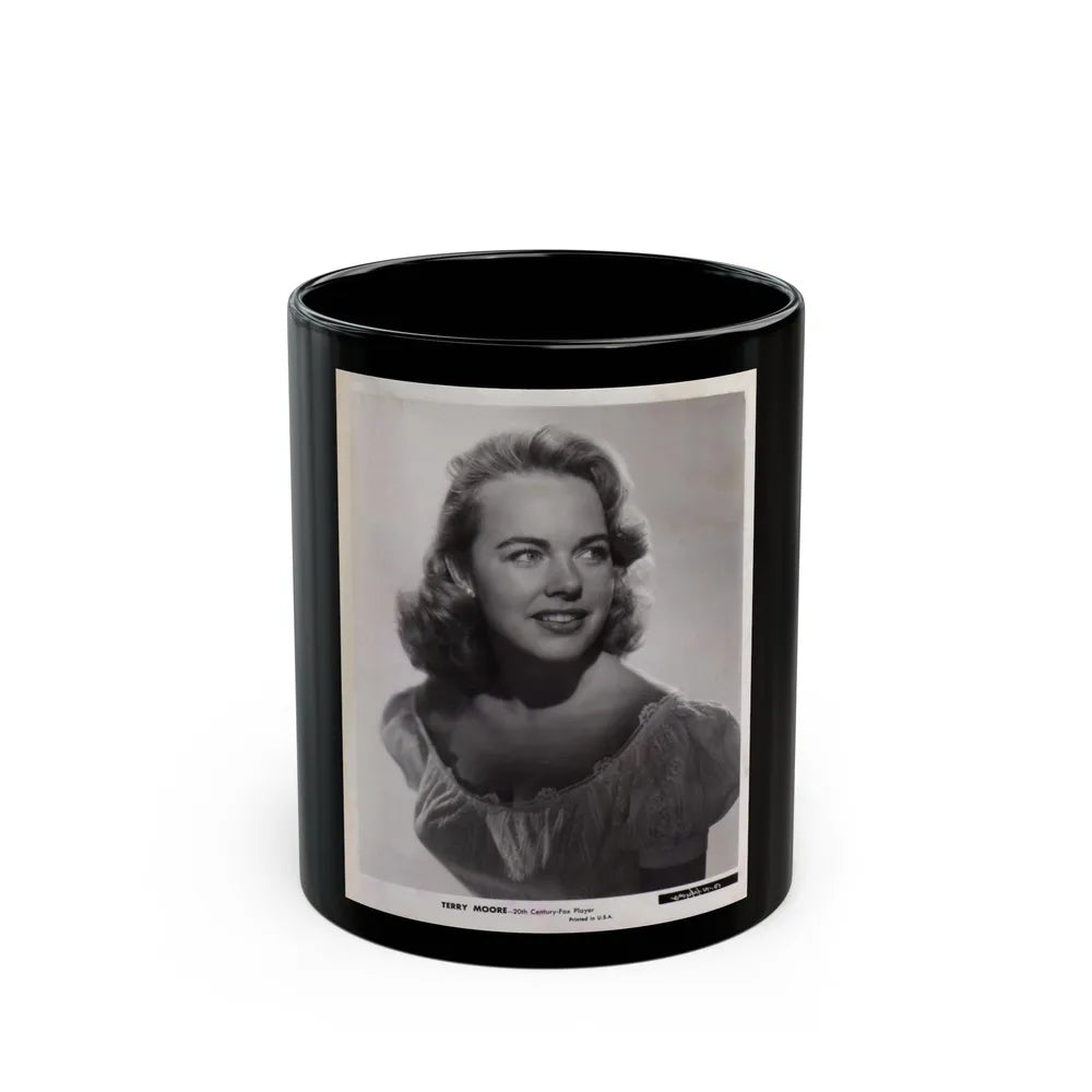 Terry Moore #356 (Vintage Female Icon) Black Coffee Mug-11oz-Go Mug Yourself