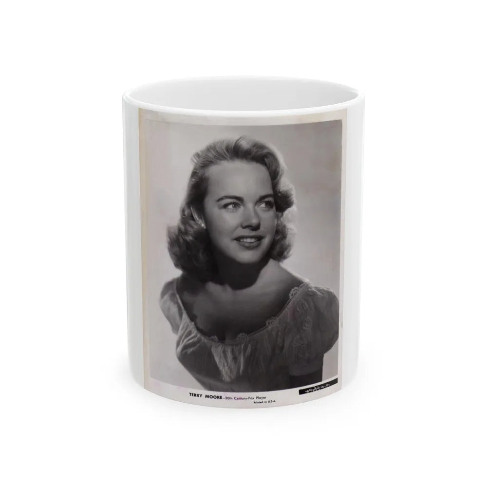 Terry Moore #356 (Vintage Female Icon) White Coffee Mug-11oz-Go Mug Yourself