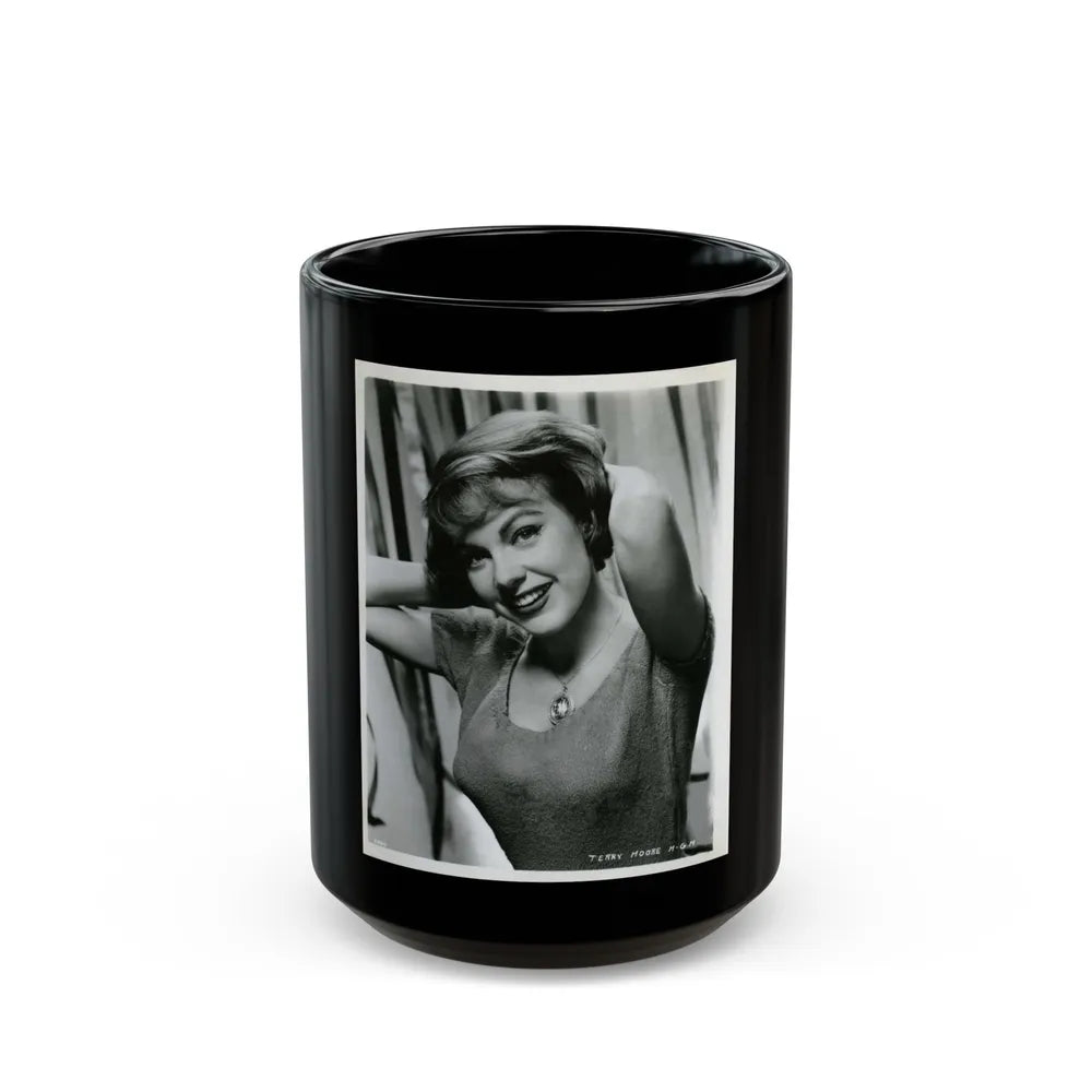 Terry Moore #357 (Vintage Female Icon) Black Coffee Mug-15oz-Go Mug Yourself