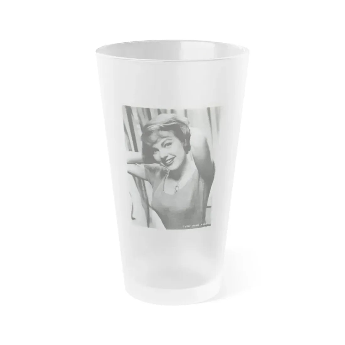 Terry Moore #357 (Vintage Female Icon) Frosted Pint Glass 16oz 16oz Frosted - Go Mug Yourself
