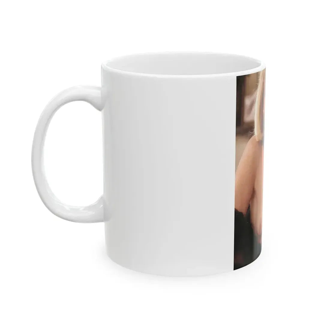 Terry Moore #400 - Unreleased Aug. '84 Playboy Photo from shoot topless in lingerie1 (Vintage Female Icon) White Coffee Mug - Go Mug Yourself