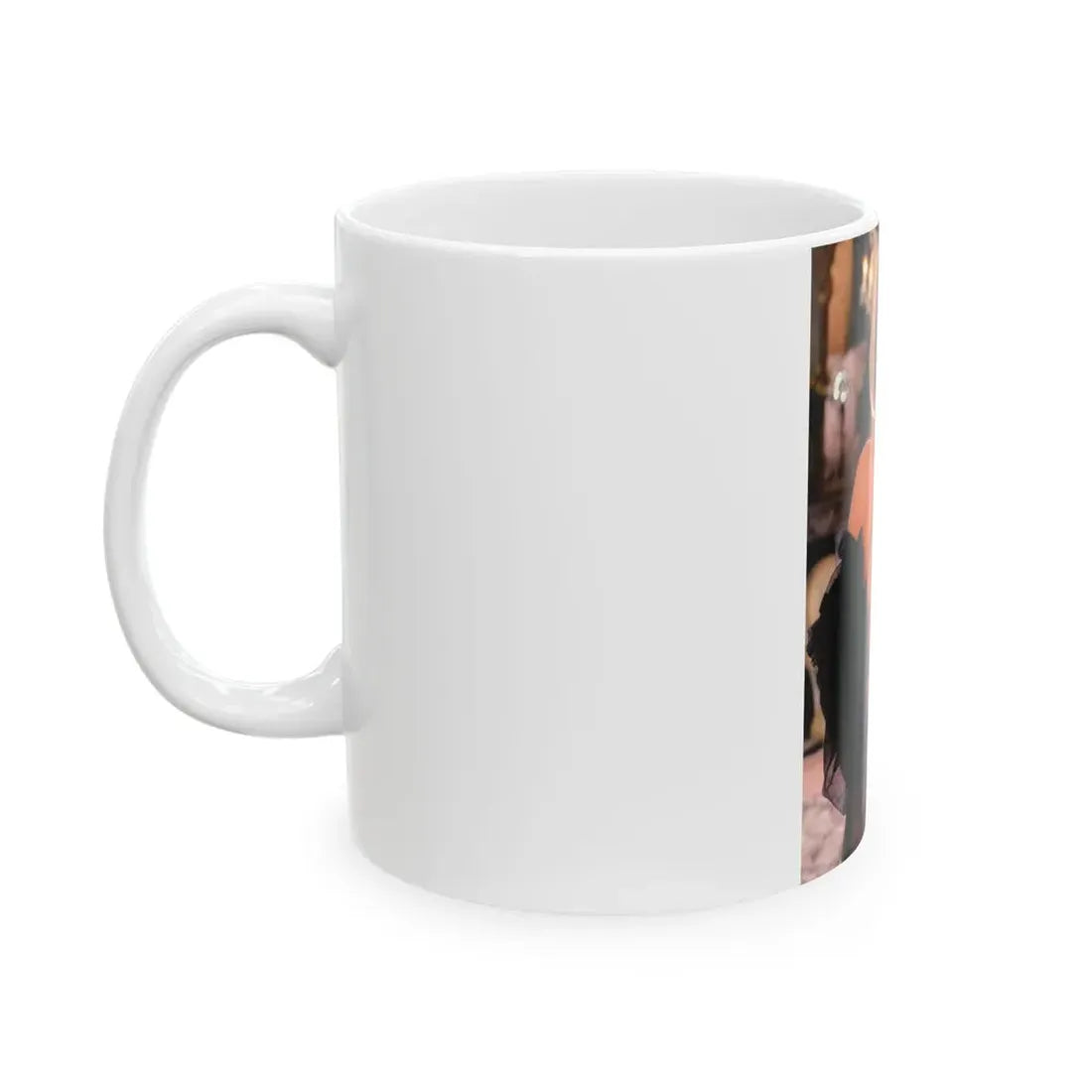 Terry Moore #401 - Unreleased Aug. '84 Playboy Photo from shoot topless in lingerie (Vintage Female Icon) White Coffee Mug - Go Mug Yourself