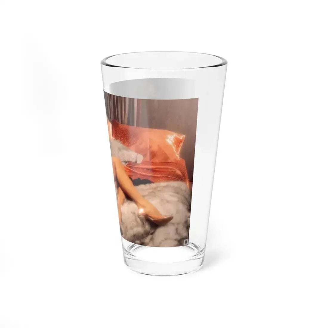 Terry Moore #403 - Unreleased Aug. '84 Playboy Photo from shoot topless in lingerie & closed clear heels (Vintage Female Icon) Pint Glass 16oz - Go Mug Yourself