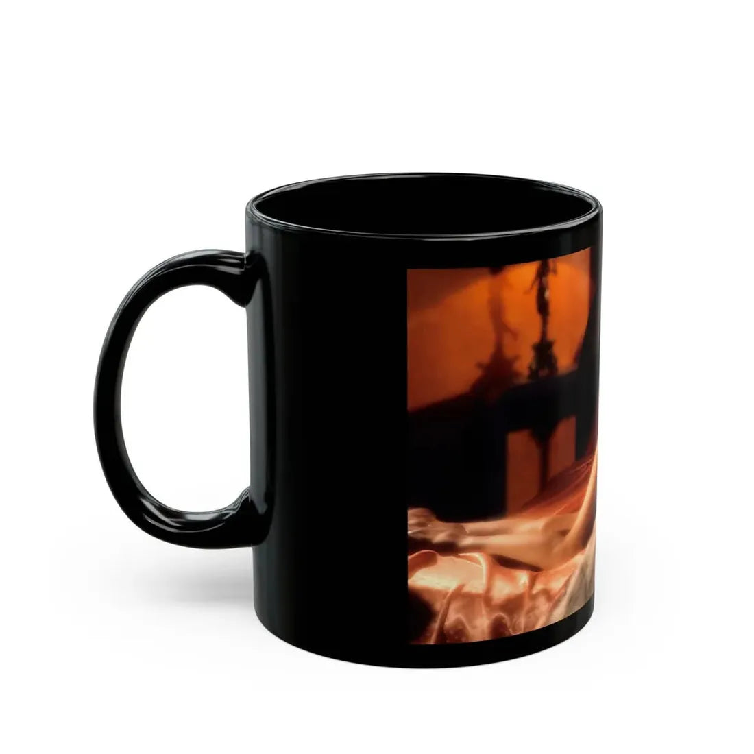 Terry Moore #405 - Unreleased Aug. '84 Playboy Photo from shoot topless in lingerie & open heels (Vintage Female Icon) Black Coffee Mug - Go Mug Yourself