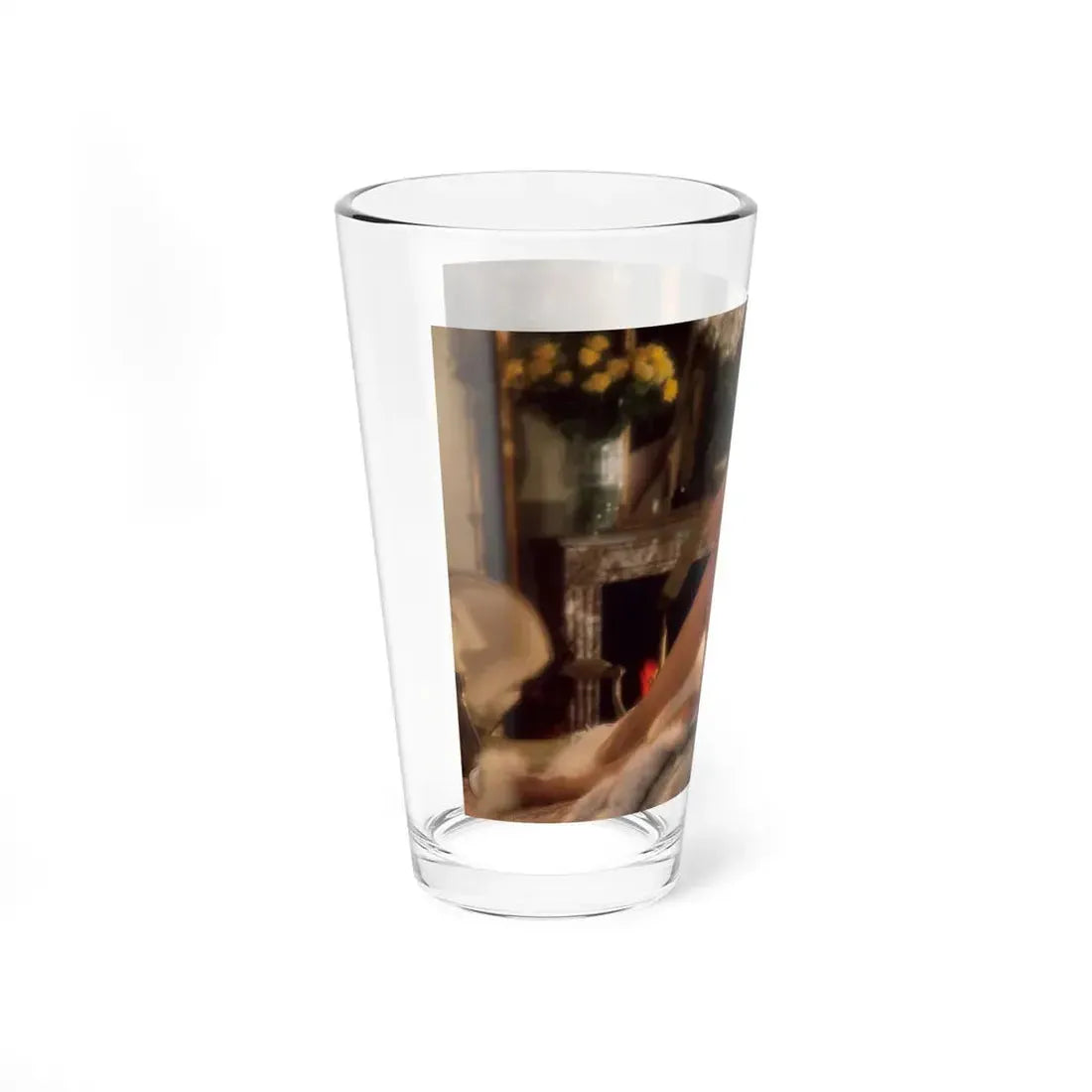 Terry Moore #406 - Unreleased Aug. '84 Playboy Photo from shoot topless in lingerie & heels (Vintage Female Icon) Pint Glass 16oz - Go Mug Yourself