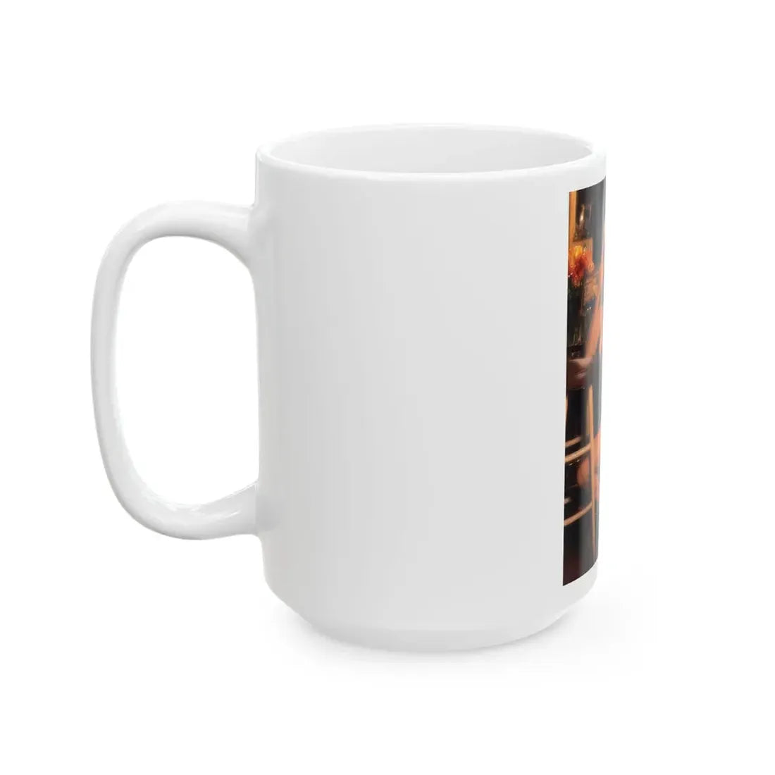 Terry Moore #407 - Unreleased Aug. '84 Playboy Photo from shoot topless in lingerie & closed clear heels (Vintage Female Icon) White Coffee Mug - Go Mug Yourself