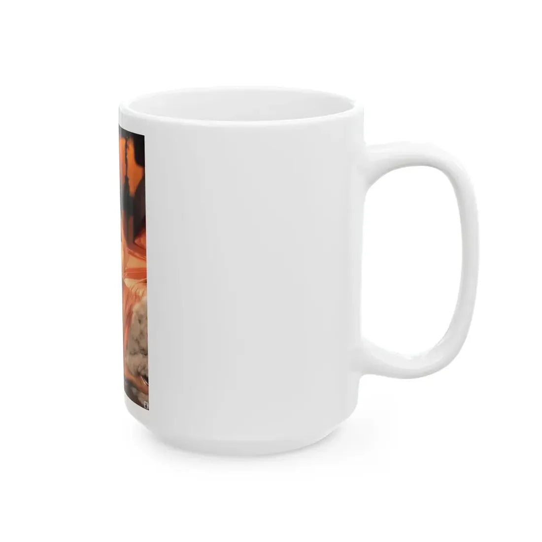 Terry Moore #407 - Unreleased Aug. '84 Playboy Photo from shoot topless in lingerie & closed clear heels (Vintage Female Icon) White Coffee Mug - Go Mug Yourself