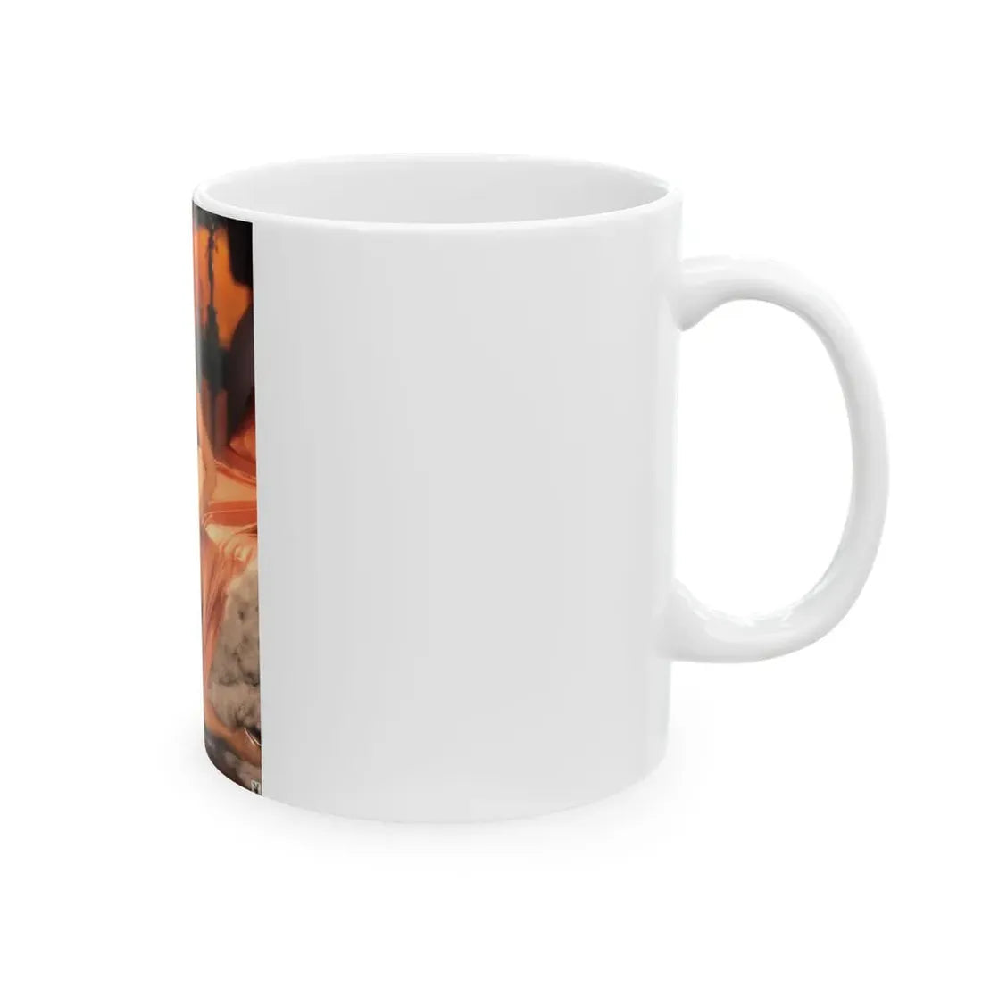 Terry Moore #407 - Unreleased Aug. '84 Playboy Photo from shoot topless in lingerie & closed clear heels (Vintage Female Icon) White Coffee Mug - Go Mug Yourself