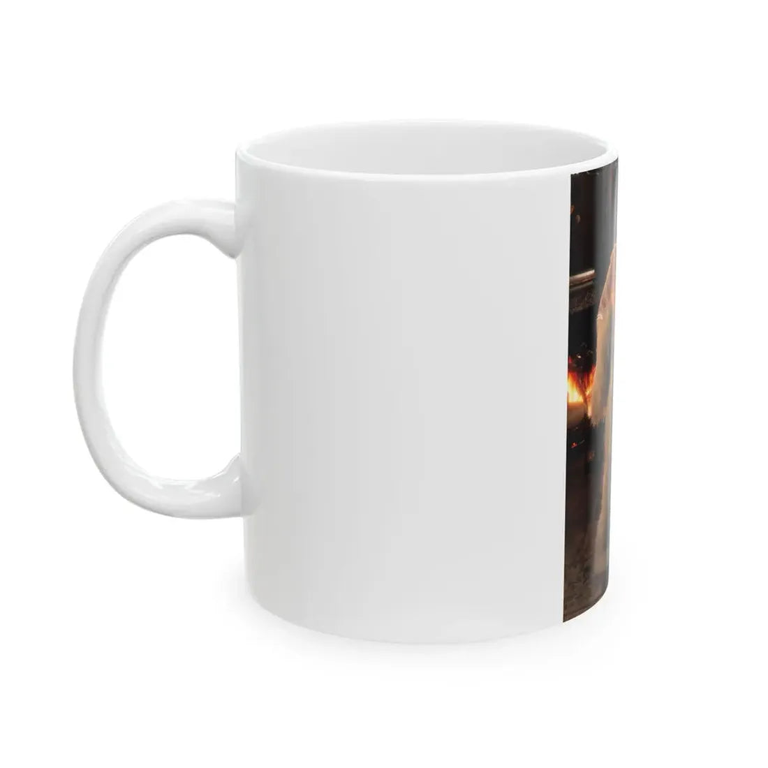 Terry Moore #408 - Unreleased Aug. '84 Playboy Photo from shoot toplesss in lingerie & heels (Vintage Female Icon) White Coffee Mug - Go Mug Yourself