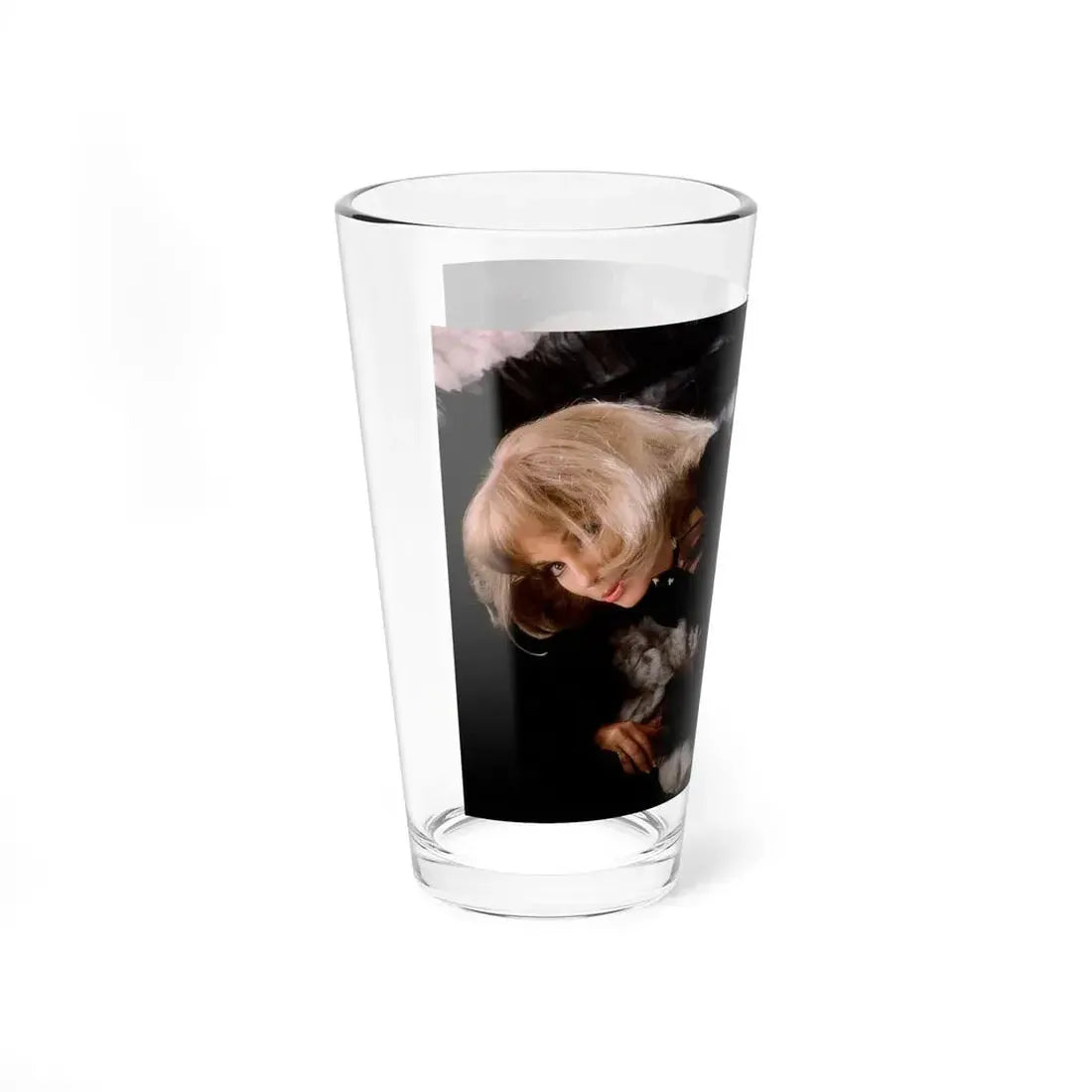 Terry Moore #410 - Unreleased Aug. '84 Playboy Photo from shoot in black see through lingerie with, butt exposed (Vintage Female Icon) Pint Glass 16oz - Go Mug Yourself