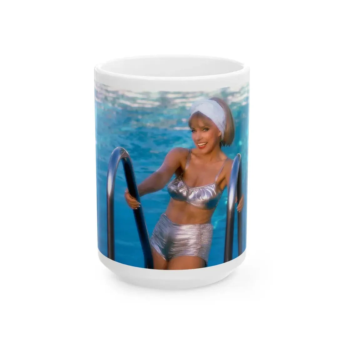 Terry Moore #415 - Unreleased Aug. '84 Playboy Photo from shoot non nude (Vintage Female Icon) White Coffee Mug 15oz - Go Mug Yourself