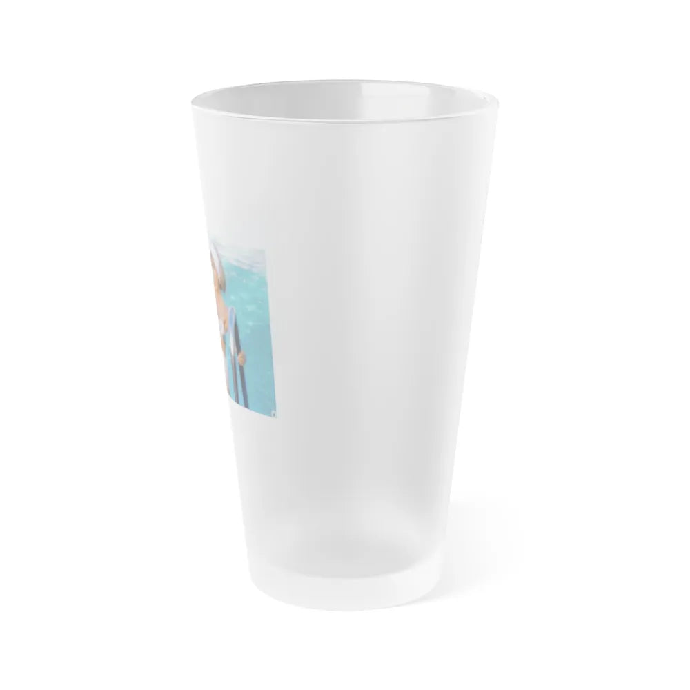 Terry Moore #415 - Unreleased Aug. '84 Playboy Photo from shoot non nude (Vintage Female Icon) Frosted Pint Glass 16oz-Go Mug Yourself