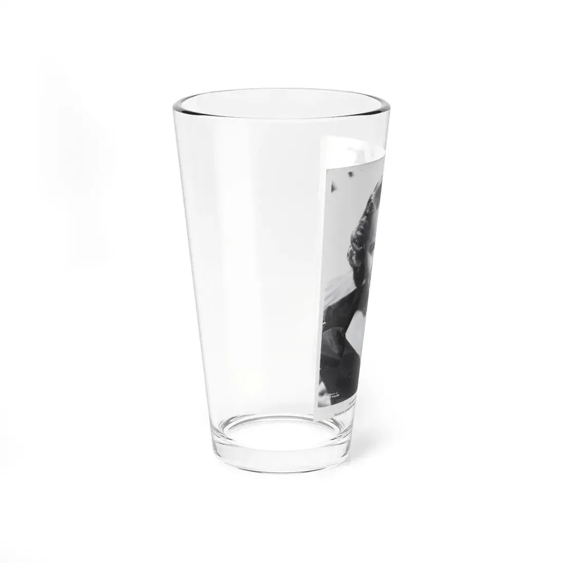 Terry Moore #423 Vintage B&W 1951 Head & Shoulder Upper Body Glamour Photo1 (Vintage Female Icon) Pint Glass 16oz - Go Mug Yourself