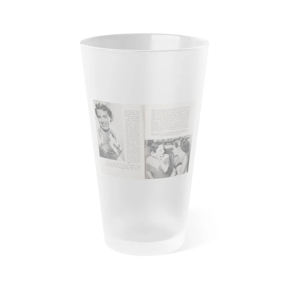 Terry Moore #438 - 66 PHOTOGRAPHS OF Terry MOORE U.K. Pocket Mag. Pages 6 & 7 (Vintage Female Icon) Frosted Pint Glass 16oz-16oz-Frosted-Go Mug Yourself
