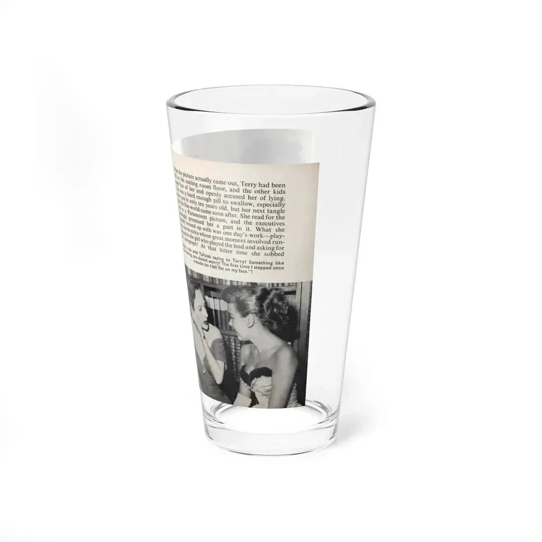 Terry Moore #438 - 66 PHOTOGRAPHS OF Terry MOORE U.K. Pocket Mag. Pages 6 & 7 (Vintage Female Icon) Pint Glass 16oz - Go Mug Yourself