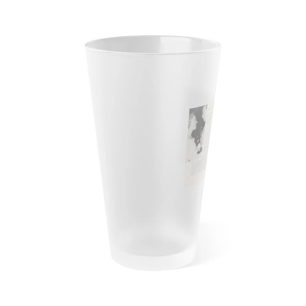 Terry Moore #440 - 66 PHOTOGRAPHS OF Terry MOORE U.K. Pocket Mag. Pages 10 & 11 (Vintage Female Icon) Frosted Pint Glass 16oz-Go Mug Yourself