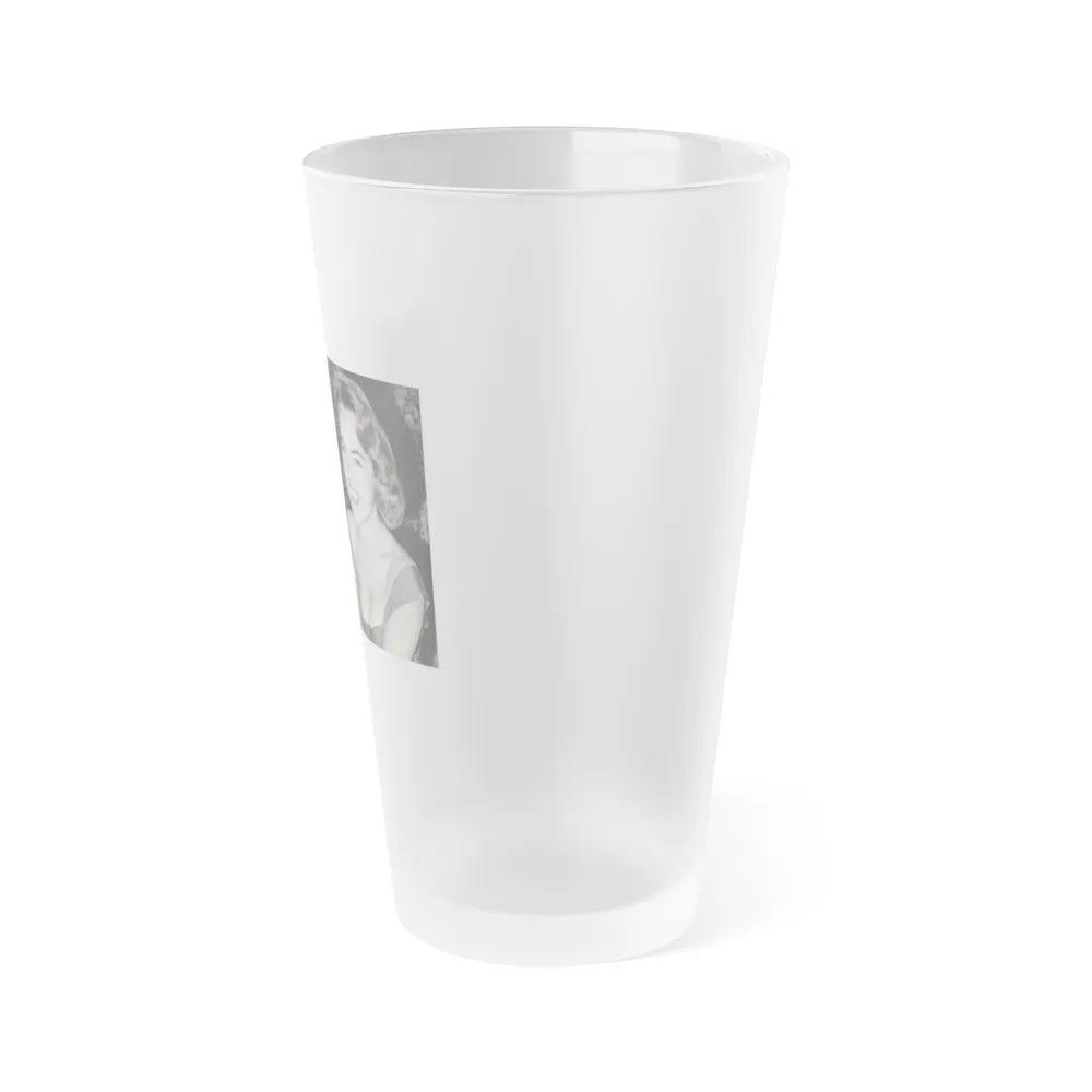 Terry Moore #440 - 66 PHOTOGRAPHS OF Terry MOORE U.K. Pocket Mag. Pages 10 & 11 (Vintage Female Icon) Frosted Pint Glass 16oz-Go Mug Yourself