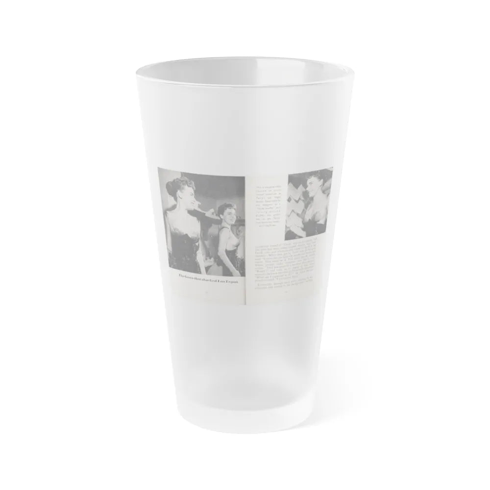 Terry Moore #441 - 66 PHOTOGRAPHS OF Terry MOORE U.K. Pocket Mag. Pages 12 & 13 (Vintage Female Icon) Frosted Pint Glass 16oz-16oz-Frosted-Go Mug Yourself