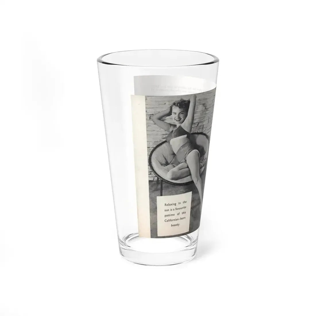 Terry Moore #442 - 66 PHOTOGRAPHS OF Terry MOORE U.K. Pocket Mag. Pages 14 & 15 (Vintage Female Icon) Pint Glass 16oz - Go Mug Yourself