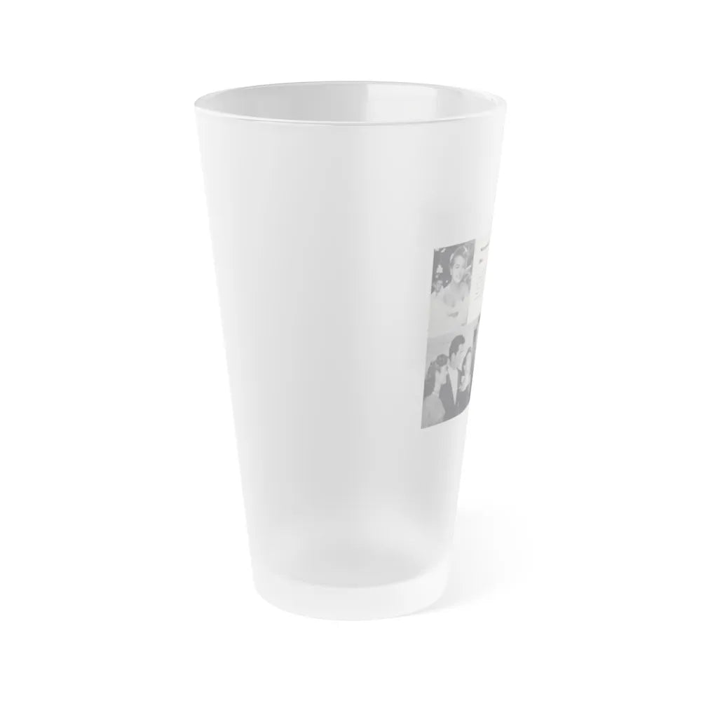 Terry Moore #443 - 66 PHOTOGRAPHS OF Terry MOORE U.K. Pocket Mag. Pages 16 & 17 (Vintage Female Icon) Frosted Pint Glass 16oz-Go Mug Yourself