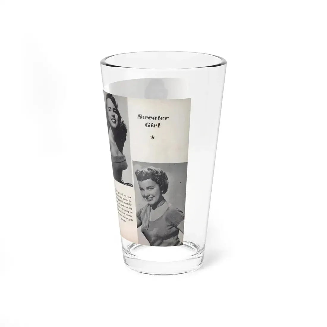 Terry Moore #447 - 66 PHOTOGRAPHS OF Terry MOORE U.K. Pocket Mag. Pages 24 & 25 (Vintage Female Icon) Pint Glass 16oz - Go Mug Yourself