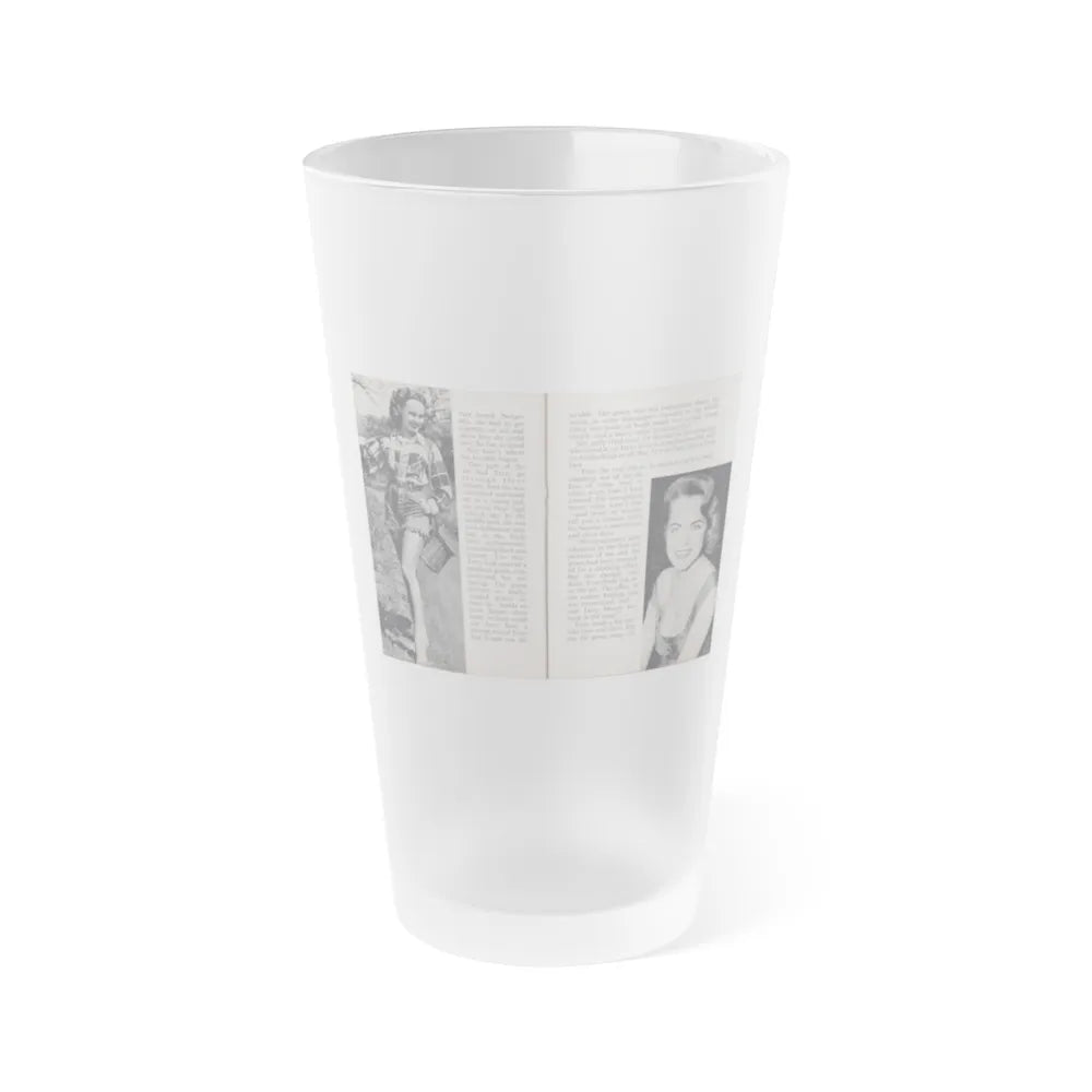 Terry Moore #456 - 66 PHOTOGRAPHS OF Terry MOORE U.K. Pocket Mag. Pages 42 & 43 (Vintage Female Icon) Frosted Pint Glass 16oz-16oz-Frosted-Go Mug Yourself