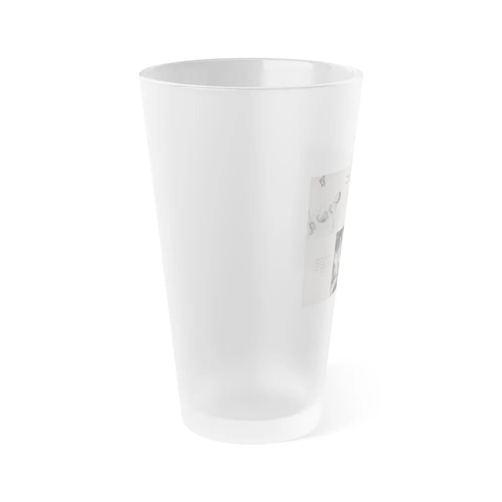 Terry Moore #457 - 66 PHOTOGRAPHS OF Terry MOORE U.K. Pocket Mag. Pages 44 & 45 (Vintage Female Icon) Frosted Pint Glass 16oz-Go Mug Yourself
