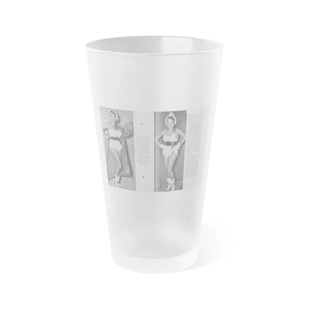 Terry Moore #458 - 66 PHOTOGRAPHS OF Terry MOORE U.K. Pocket Mag. Pages 46 & 47 (Vintage Female Icon) Frosted Pint Glass 16oz-16oz-Frosted-Go Mug Yourself