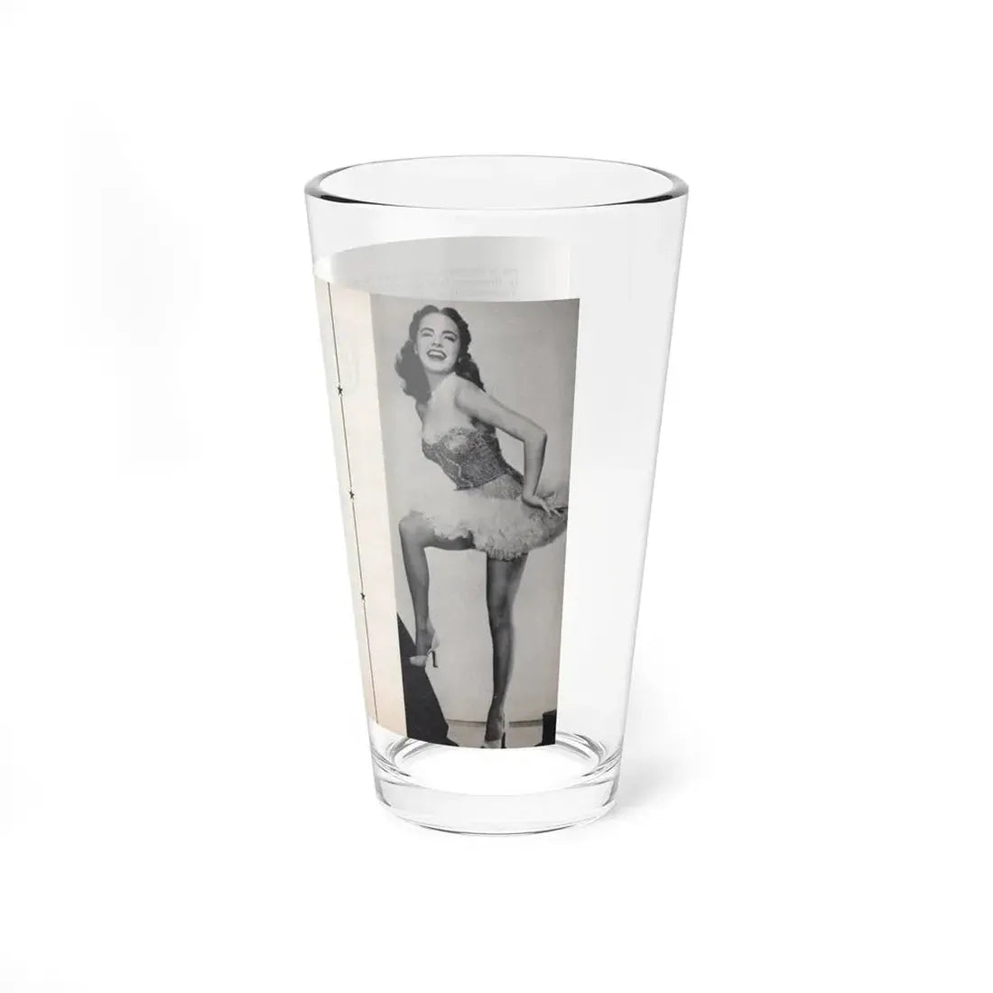 Terry Moore #465 - 66 PHOTOGRAPHS OF Terry MOORE U.K. Pocket Mag. Pages 60 & 61 (Vintage Female Icon) Pint Glass 16oz - Go Mug Yourself