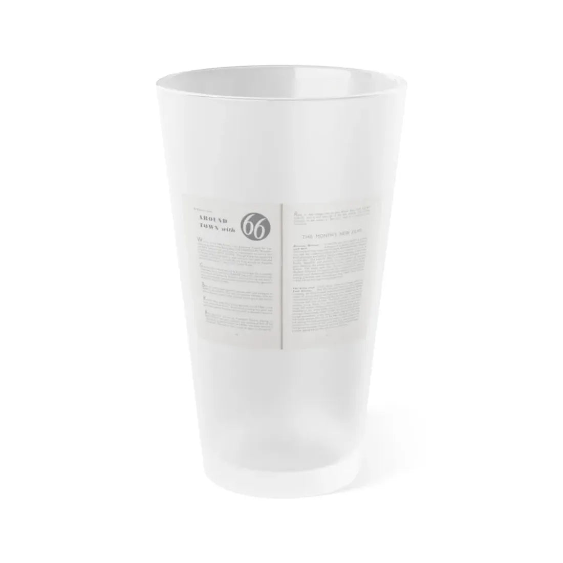 Terry Moore #466 - 66 PHOTOGRAPHS OF Terry MOORE U.K. Pocket Mag. Pages 62 & 63 (Vintage Female Icon) Frosted Pint Glass 16oz 16oz Frosted - Go Mug Yourself