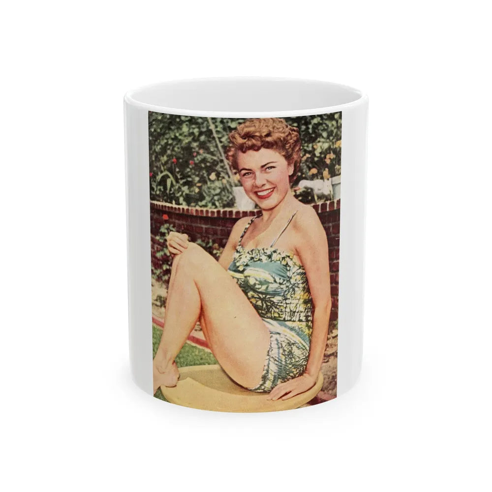 Terry Moore #479 (Vintage Female Icon) White Coffee Mug-11oz-Go Mug Yourself