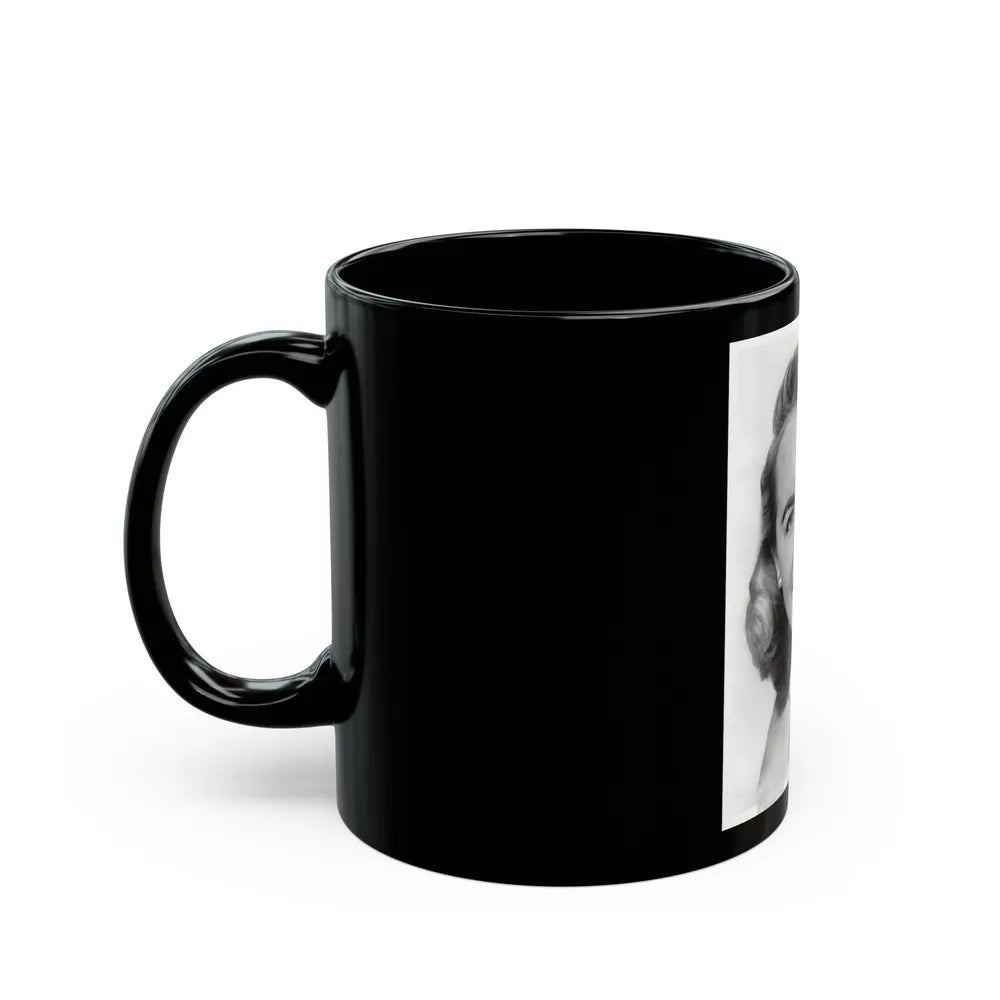 Terry Moore #482 (Vintage Female Icon) Black Coffee Mug-Go Mug Yourself