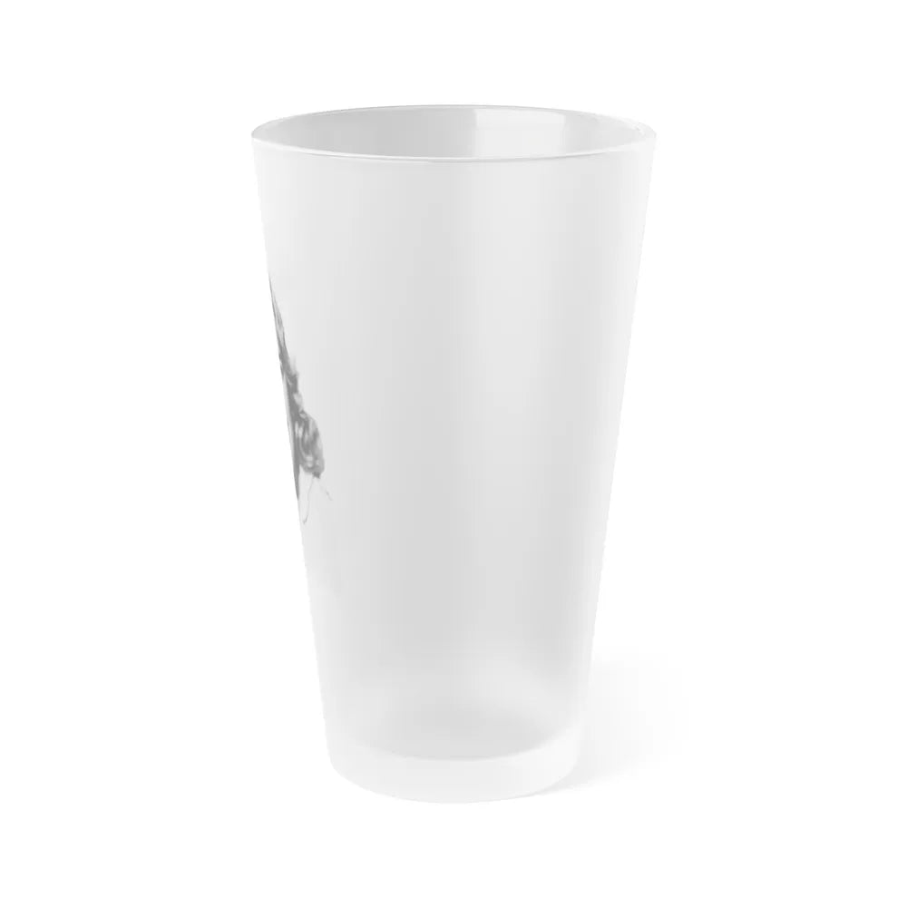 Terry Moore #4822 (Vintage Female Icon) Frosted Pint Glass 16oz-Go Mug Yourself