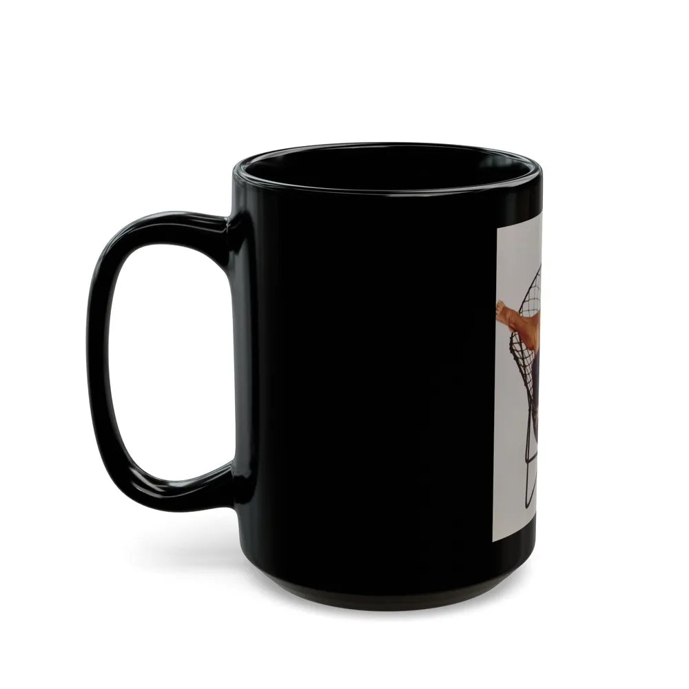 Terry Moore #485 (Vintage Female Icon) Black Coffee Mug-Go Mug Yourself
