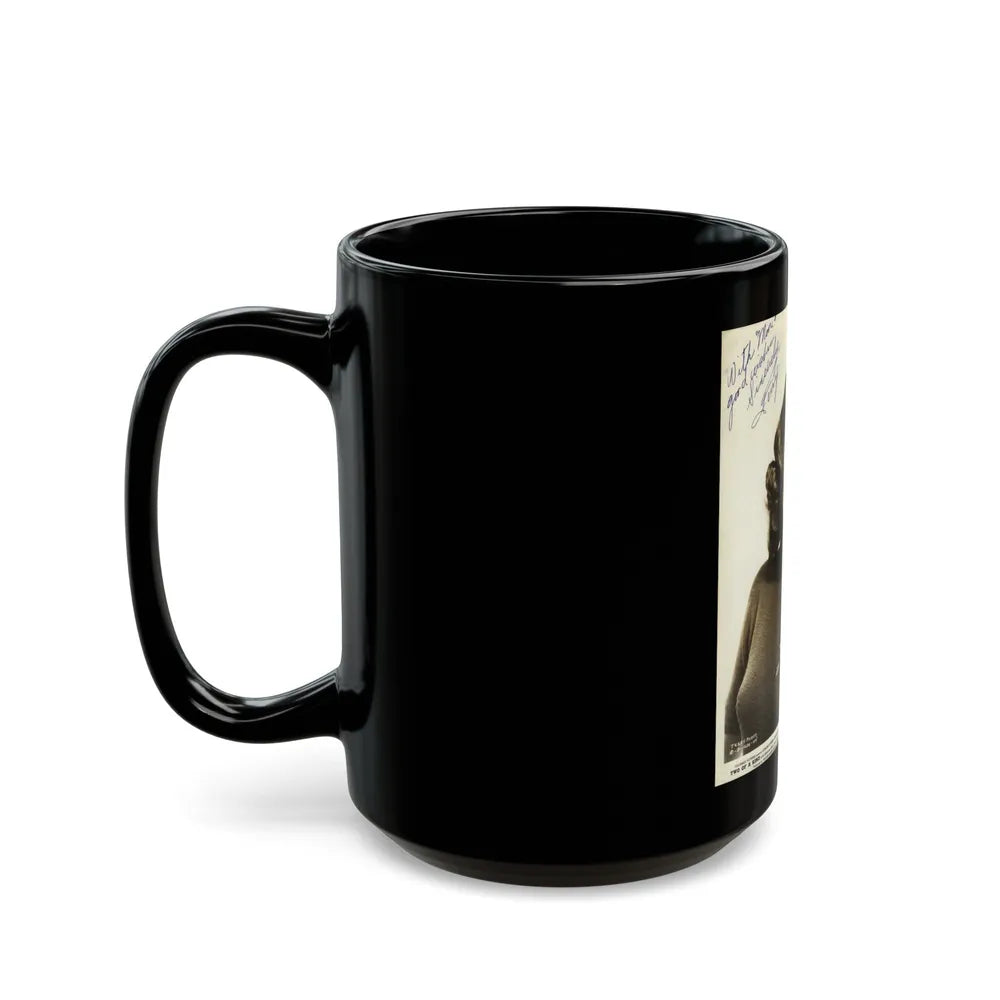 Terry Moore #487 (Vintage Female Icon) Black Coffee Mug-Go Mug Yourself