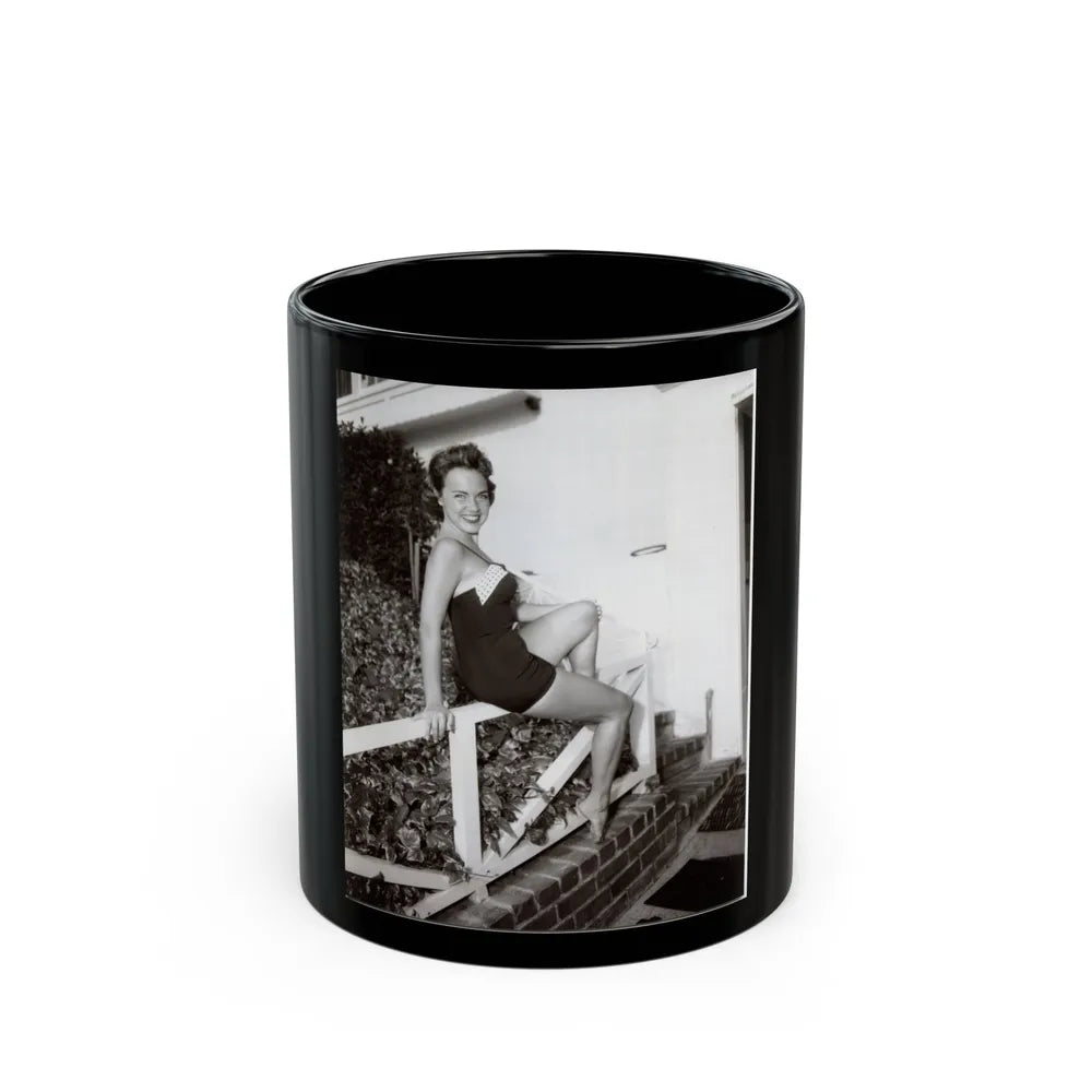 Terry Moore #489 (Vintage Female Icon) Black Coffee Mug-11oz-Go Mug Yourself