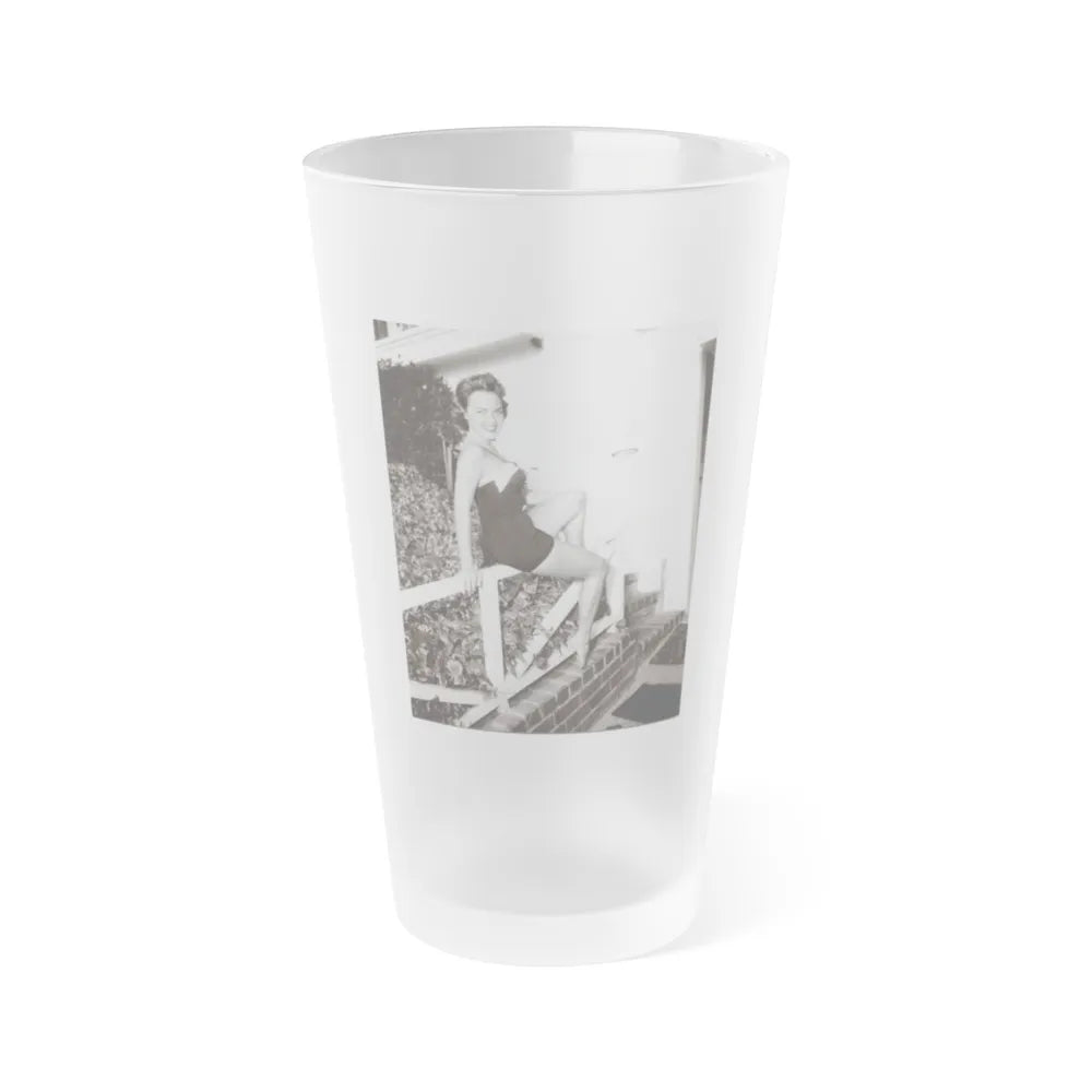 Terry Moore #489 (Vintage Female Icon) Frosted Pint Glass 16oz-16oz-Frosted-Go Mug Yourself