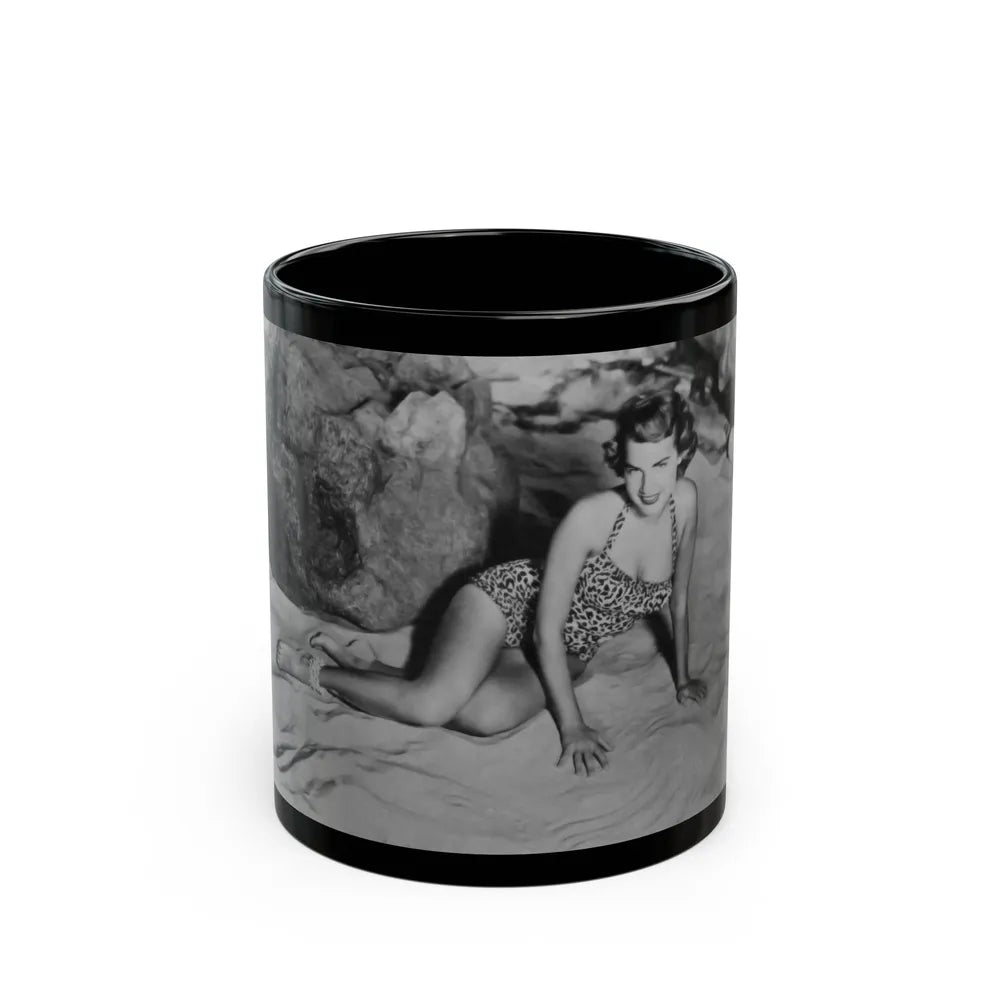 Terry Moore #49 (Vintage Female Icon) Black Coffee Mug-11oz-Go Mug Yourself