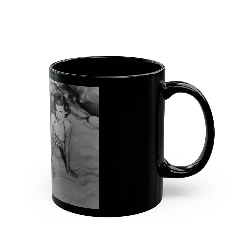 Terry Moore #49 (Vintage Female Icon) Black Coffee Mug-Go Mug Yourself