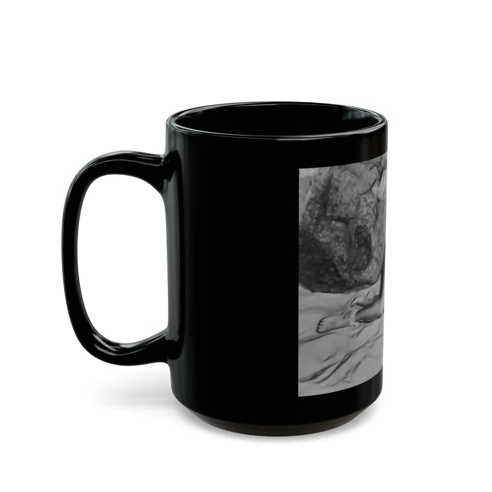 Terry Moore #49 (Vintage Female Icon) Black Coffee Mug-Go Mug Yourself