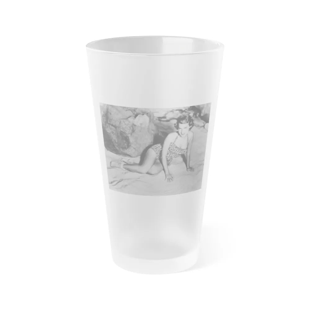 Terry Moore #49 (Vintage Female Icon) Frosted Pint Glass 16oz-16oz-Frosted-Go Mug Yourself