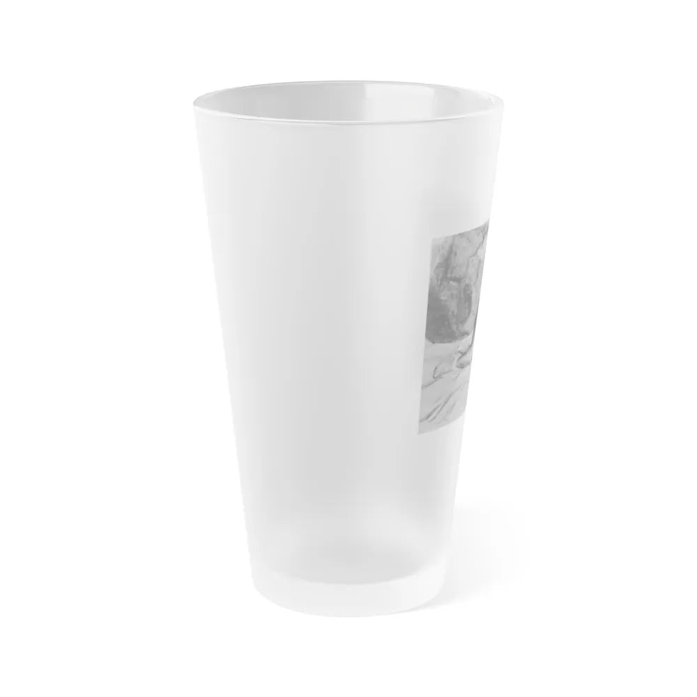 Terry Moore #49 (Vintage Female Icon) Frosted Pint Glass 16oz-Go Mug Yourself
