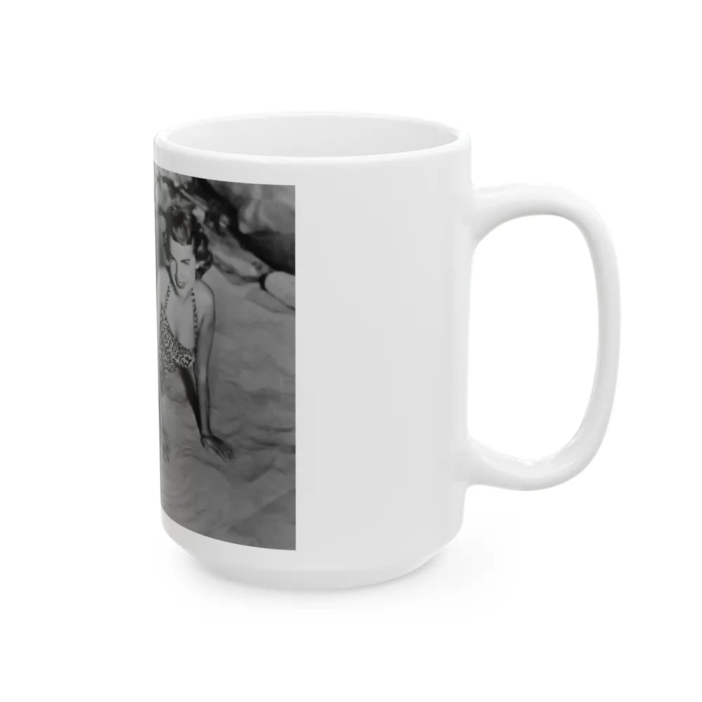 Terry Moore #49 (Vintage Female Icon) White Coffee Mug-Go Mug Yourself