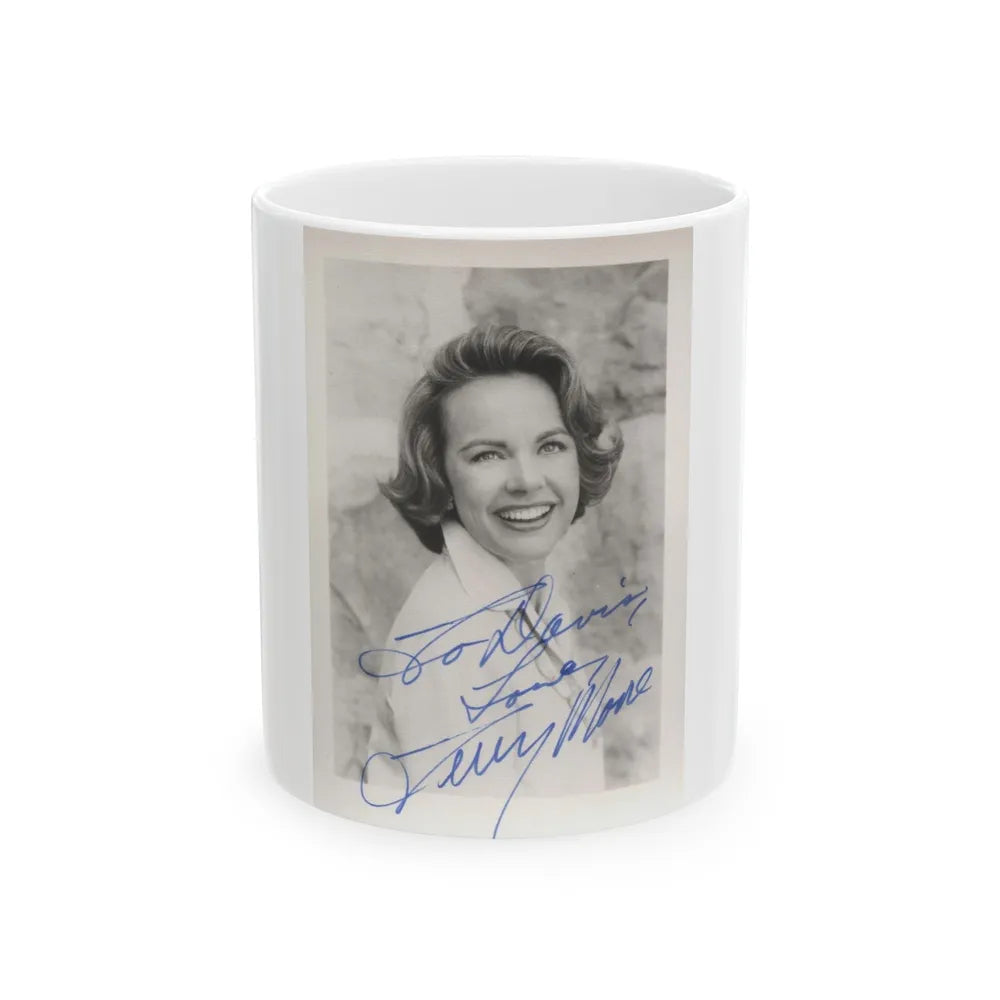 Terry Moore #491 (Vintage Female Icon) White Coffee Mug-11oz-Go Mug Yourself