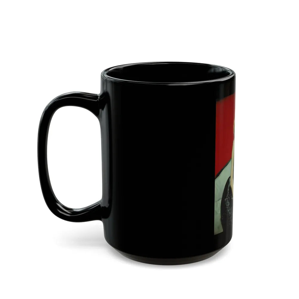 Terry Moore #494 (Vintage Female Icon) Black Coffee Mug-Go Mug Yourself
