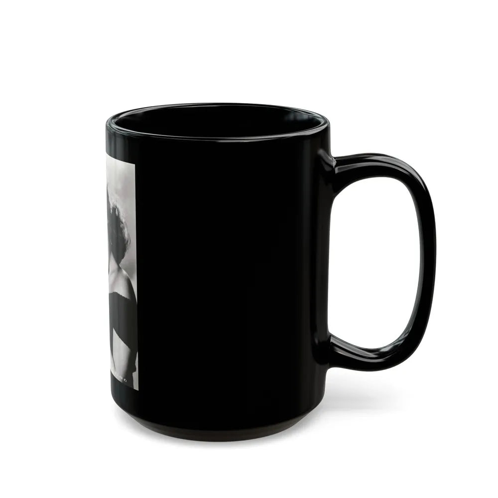 Terry Moore #4991 (Vintage Female Icon) Black Coffee Mug-Go Mug Yourself